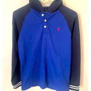 RALPH LAUREN Royal Blue Rugby Polo Shirt!